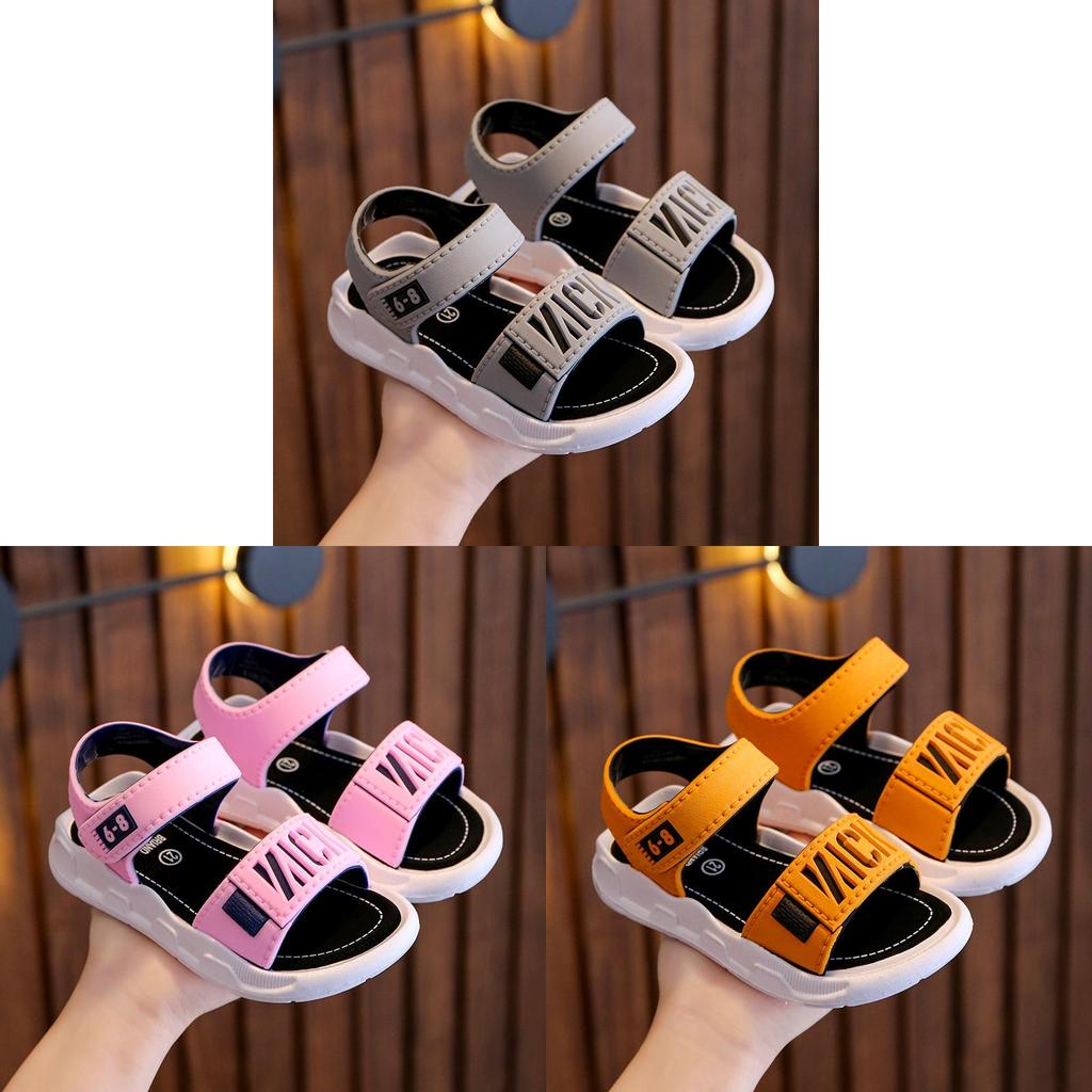 Boys Summer Beach Sandals With Non Slip Pvc Sole For Toddler Kids