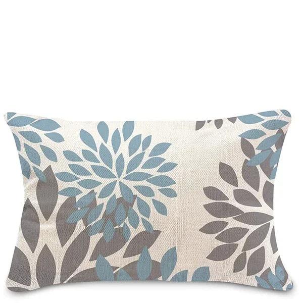 Nordic Sweet Home Light Blue Geometric Pillowcase Decorative Sofa Cushion Cover Pillowcase