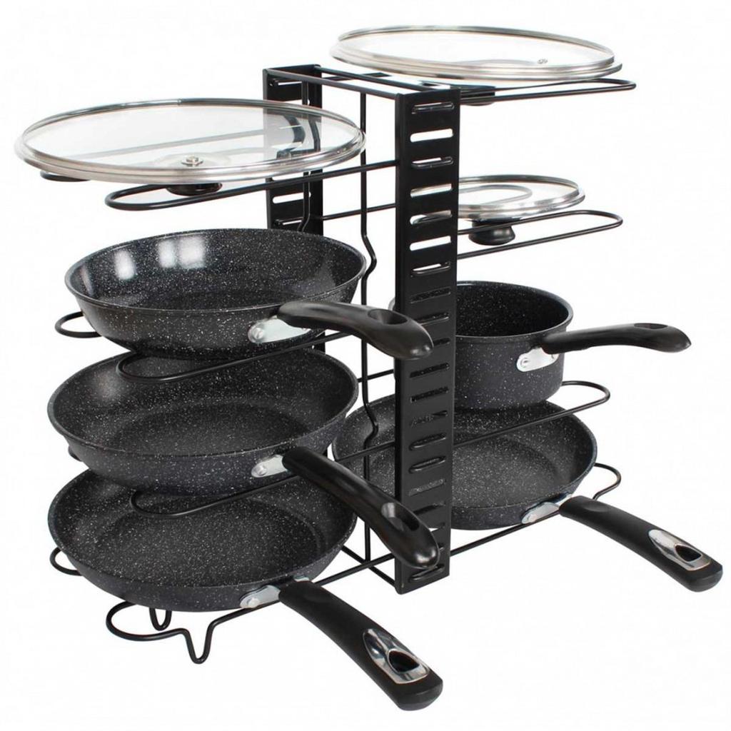 Organizer stojak na patelnie garnki kinghoff kh-1640 lumarko!
