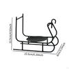 Candle Holder Tray Decor Fashion Christmas Sleigh Shape Candlestick Stand for Bedroom Drawing
