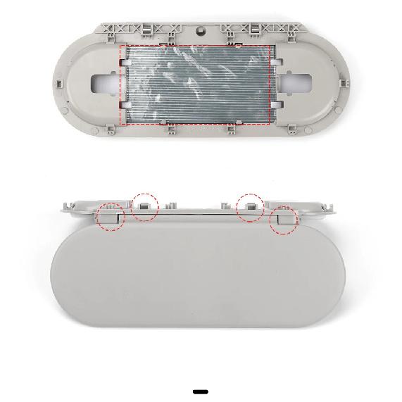 Protetor Solar de Teto de Carro Visor Solar Espelho de Maquilhagem Tampa de Vidro Luz Lâmpada Tampa de Cobertura Para BMW Mini F54 F55 F56 F60 2015-2020