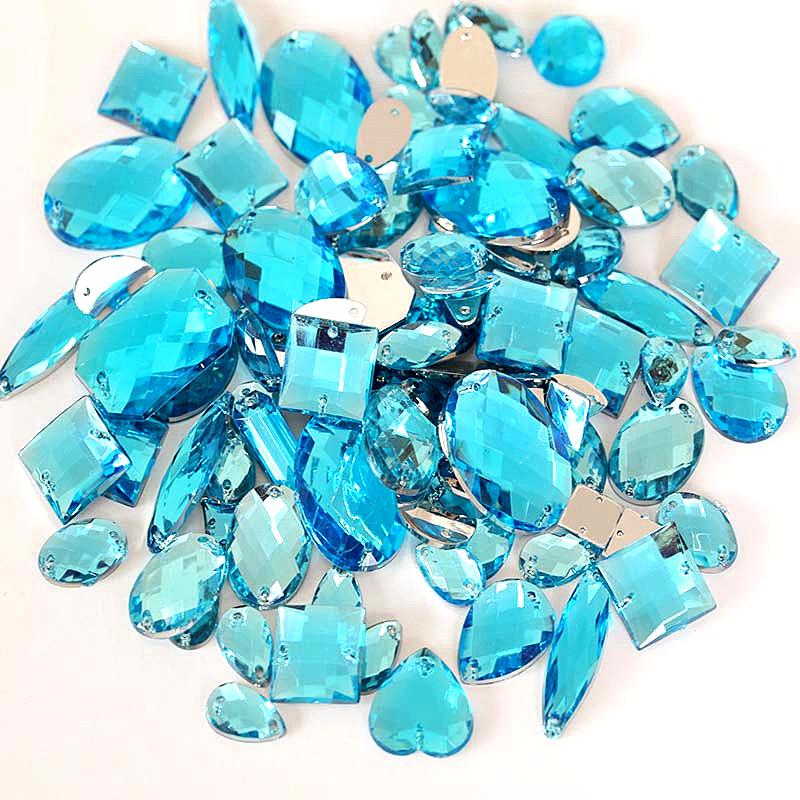 Mixed Shape Imitation Table Double Hole Mesh Hand Seam Drill Acrylic Drill, Special-Shaped Drill Diy Accessorie Flat Bottom Drill Beauty Sticker Drill