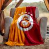 Galatasaray Flannel Blanket Soft Warm All-Season Throw, Design for Camping, Car Travel, Hiking Sofa, Bed, Office Perfect Gift for Parties