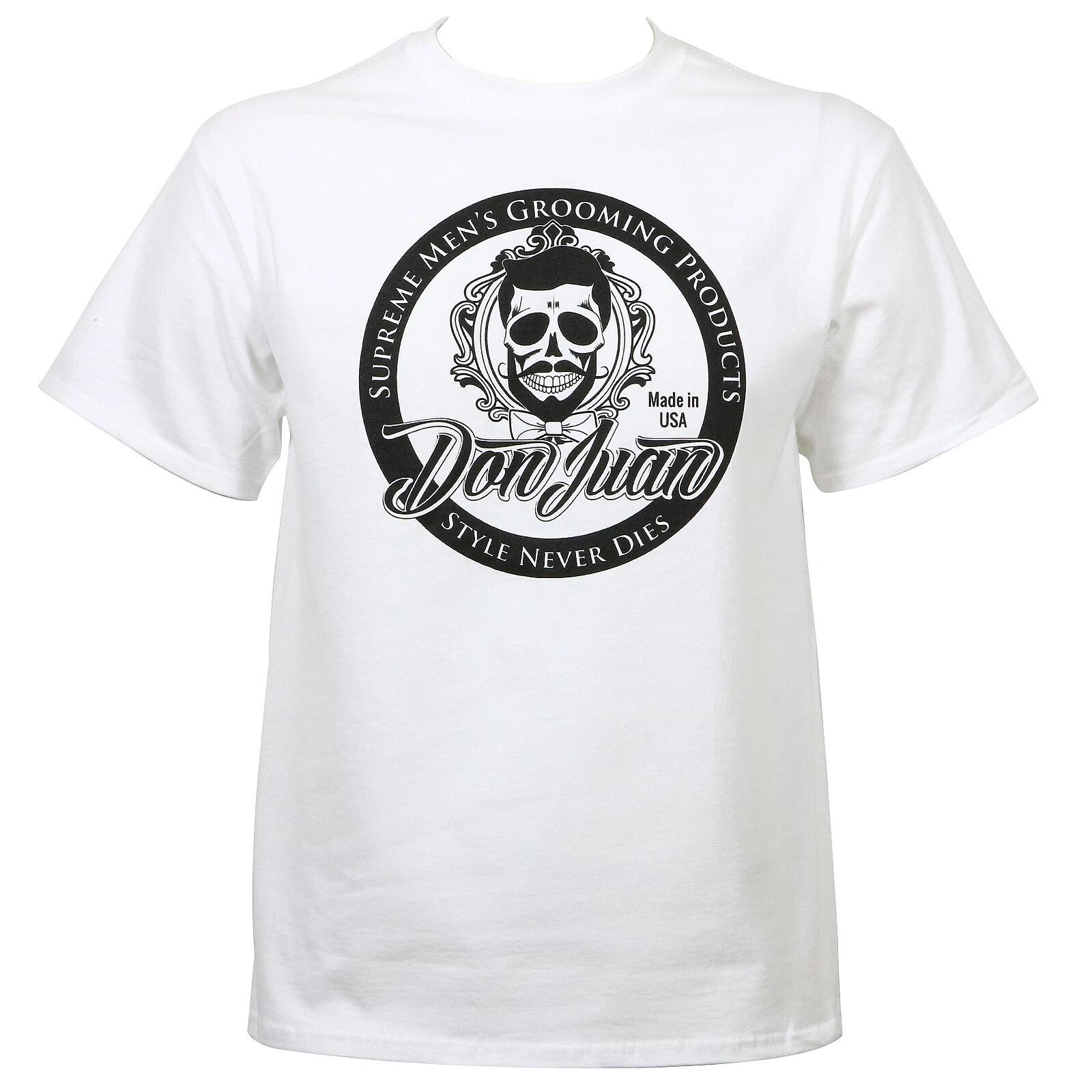 

Authentic DON JUAN POMADE Seal Logo T-Shirt White S M L XL 2XL NEW 4XL