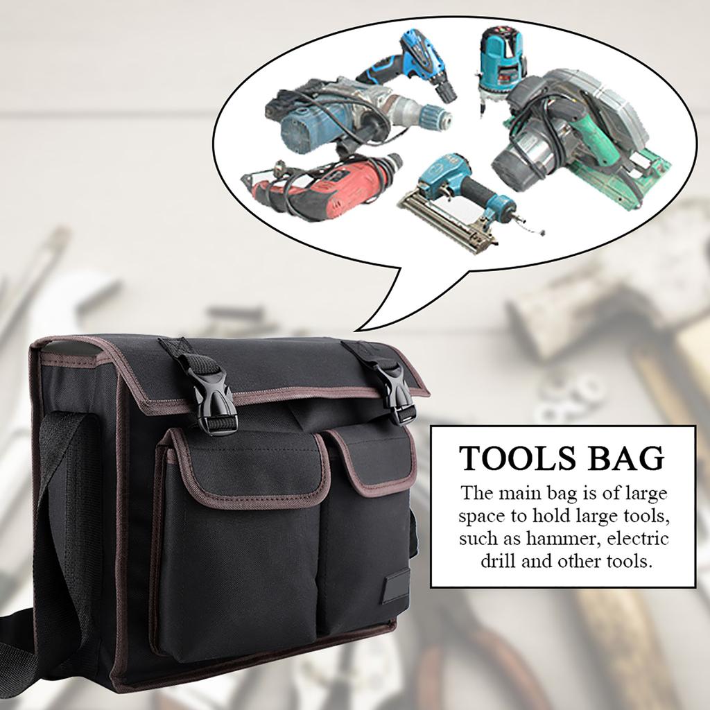 Thickened Oxford Cloth Tools Shoulder Bag Holder Organizer for Electrician Repairman