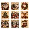 Regali di Natale pensati per gli appassionati Kit Artistico Pittura su Tela con Perle Finte Fai da Te, Kit per Artigianato con Perline Divertimento in Famiglia Adulti, Principianti, Babbo Natale Carino