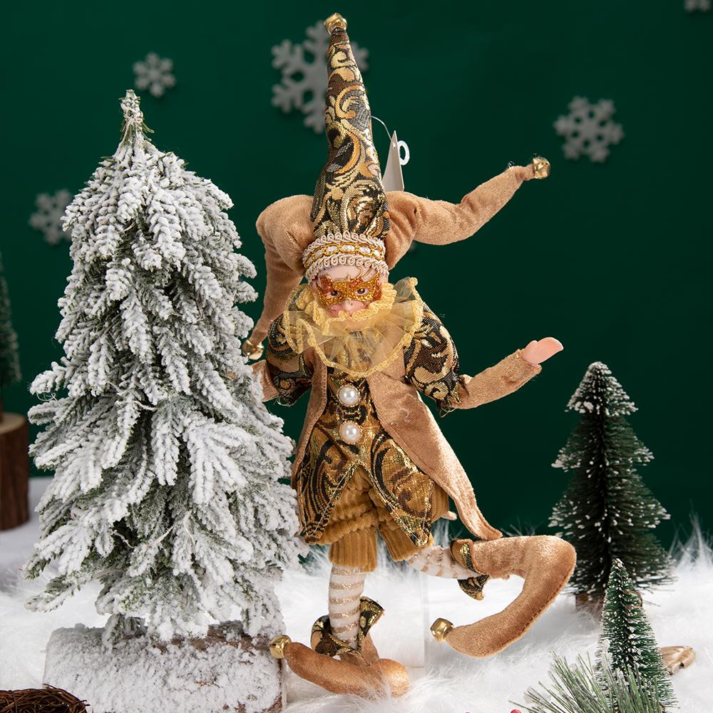 Kolorowe i urocze bożonarodzeniowe Elf wisiorek w kształcie lalki dekoracje na boże narodzenie wesołych świąt bożego narodzenia dekoracji domu Natal szczęśliwego nowego roku Navidad 2023 prezent