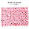 Qixi Festival Rose Flower Wall: Simulated Floral Background for Photography, Indoor Decor, and Wedding Celebrations