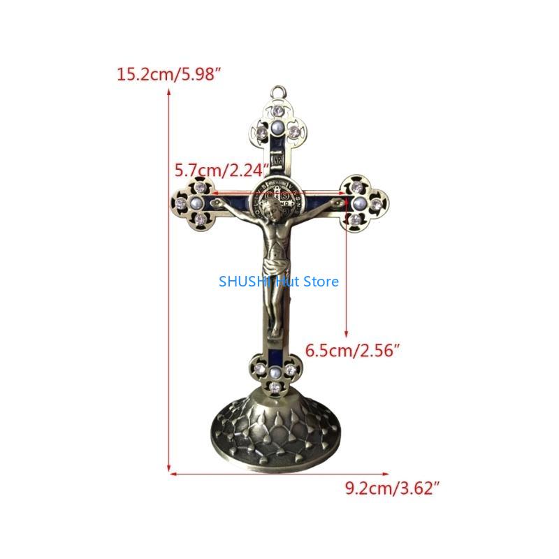 Orthodox-Cross Jesus Prayer Utensils Home Decors Christian Church Crucifix D57B