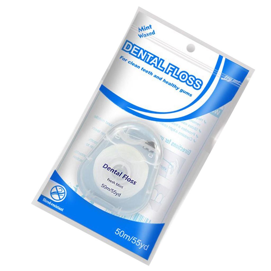 50M Portable Floss Care Picks Tandrengöringsverktyg med fodral Praktisk hälsohygientillbehör Munvård