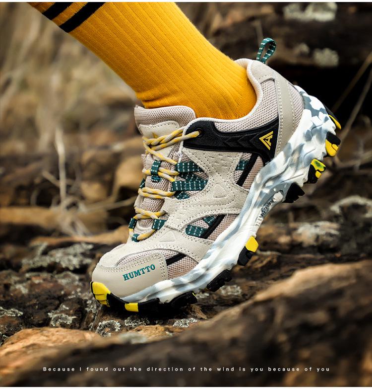 HanTu Women's Waterproof Hiking Shoes, Non-Slip, Lightweight, Breathable, Perfect for Outdoor Sports and Off-Road Climbing.