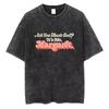 Retro Distressed American Street T-Shirt Loose Oversized Washed Tee for Men Women Vintage Tee Casual Top Unisex Tops