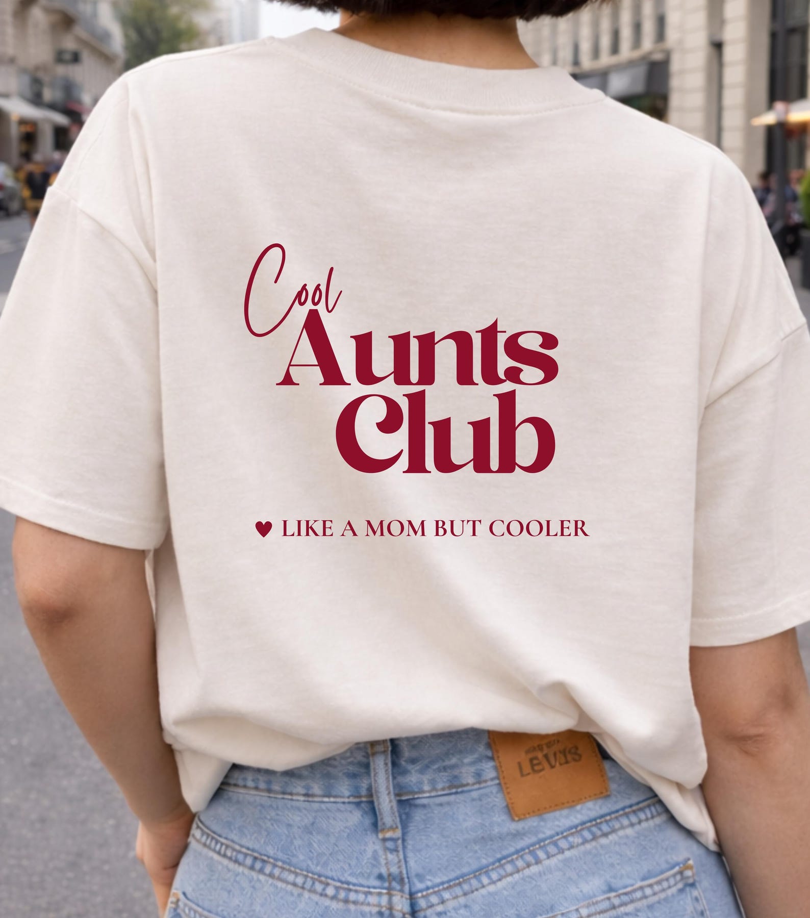 Cool Aunts Club T-Shirt - Gift for expectant aunt - Like a mom but cooler - Godmother gift idea - Aunts Club Shirt L