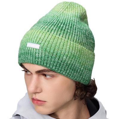 Ash Greem GREEN Knit Cap with Reflective Luminous Material for Men and Perfect for and Cold AGAP-3601 Women, Skiing, Snowboarding, Weather.