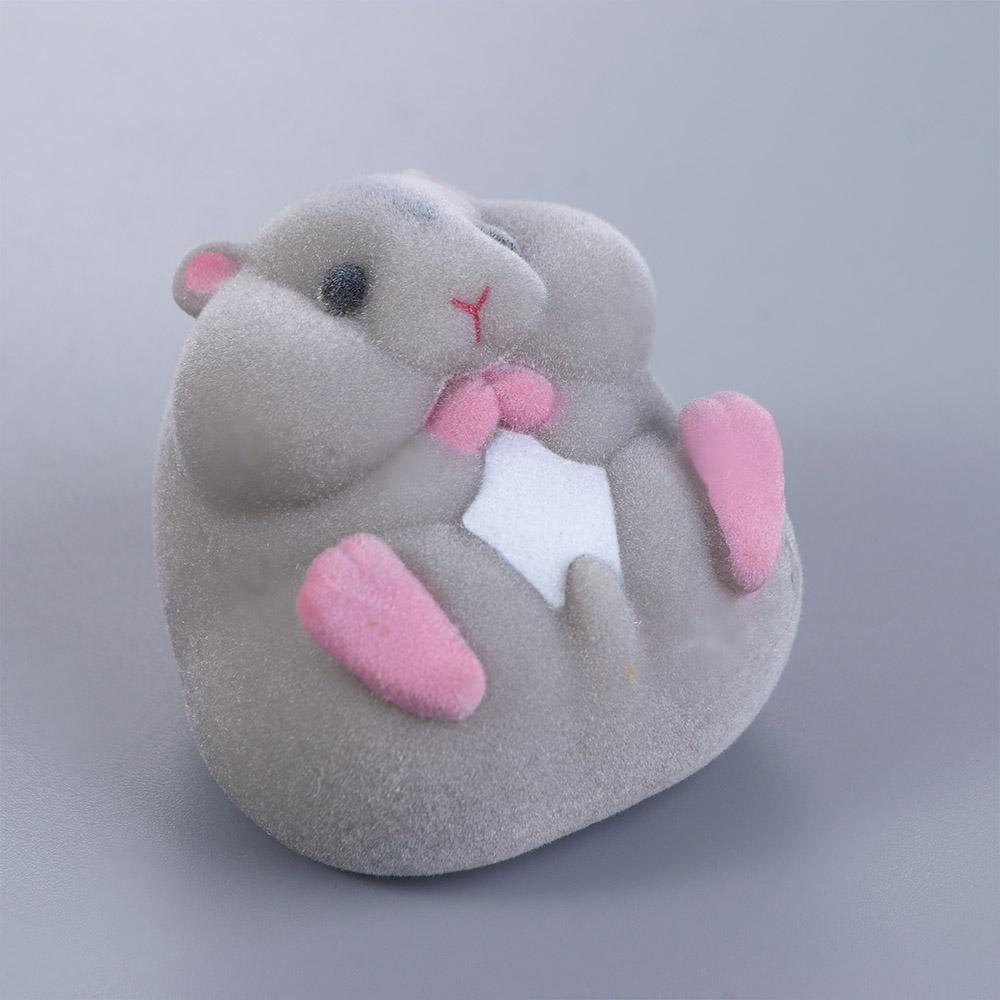 Flocking  Dolls Stress Relief Fatty Milky Anime Hamster Capsule Toys Gashapon Toys Capsule Hamster Gashapon Hamster