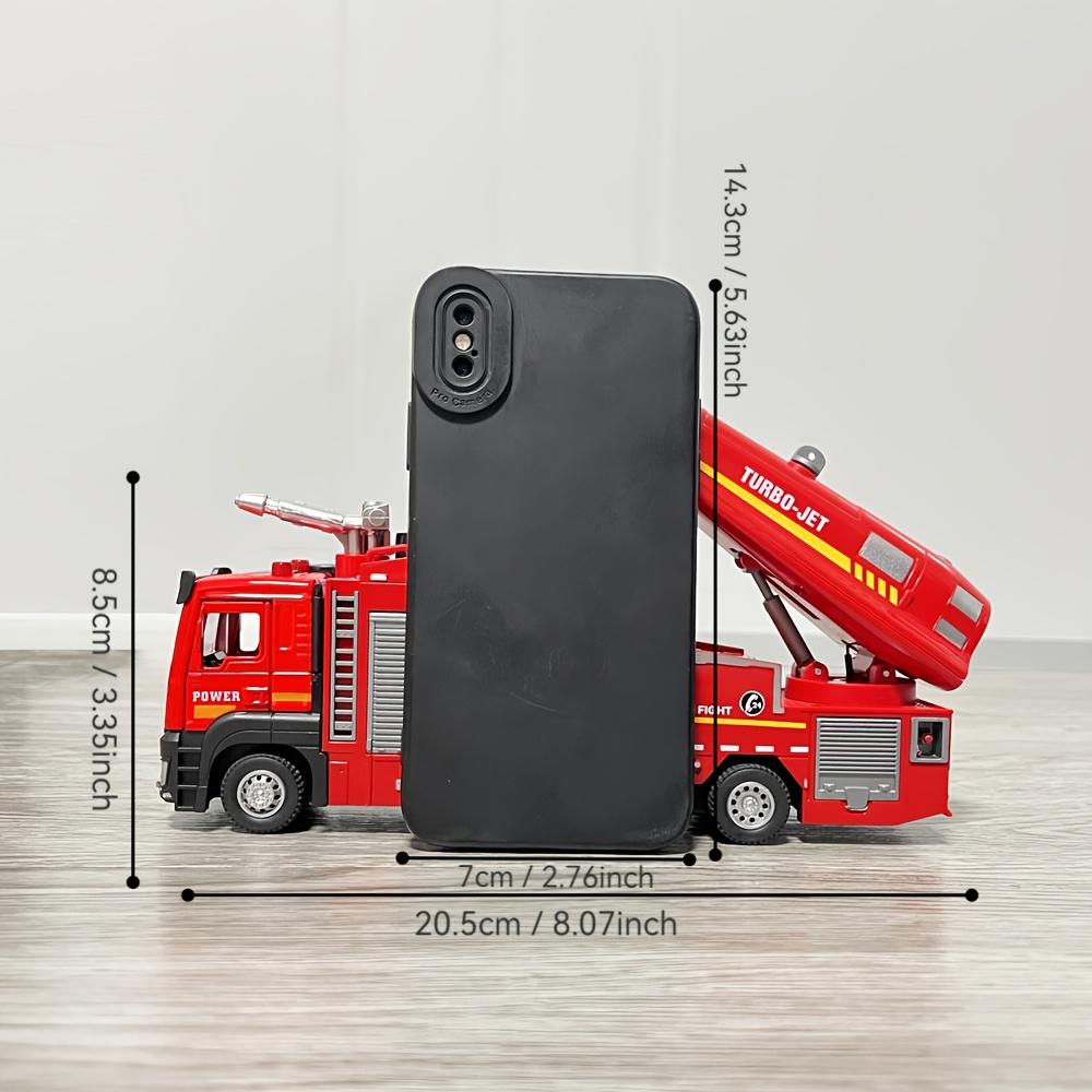 A Fire Truck with an Alloy Cabin, Can Spray + Water Spray, Move Forward, Suitable for Over 6 Years Old, Perfect Gift