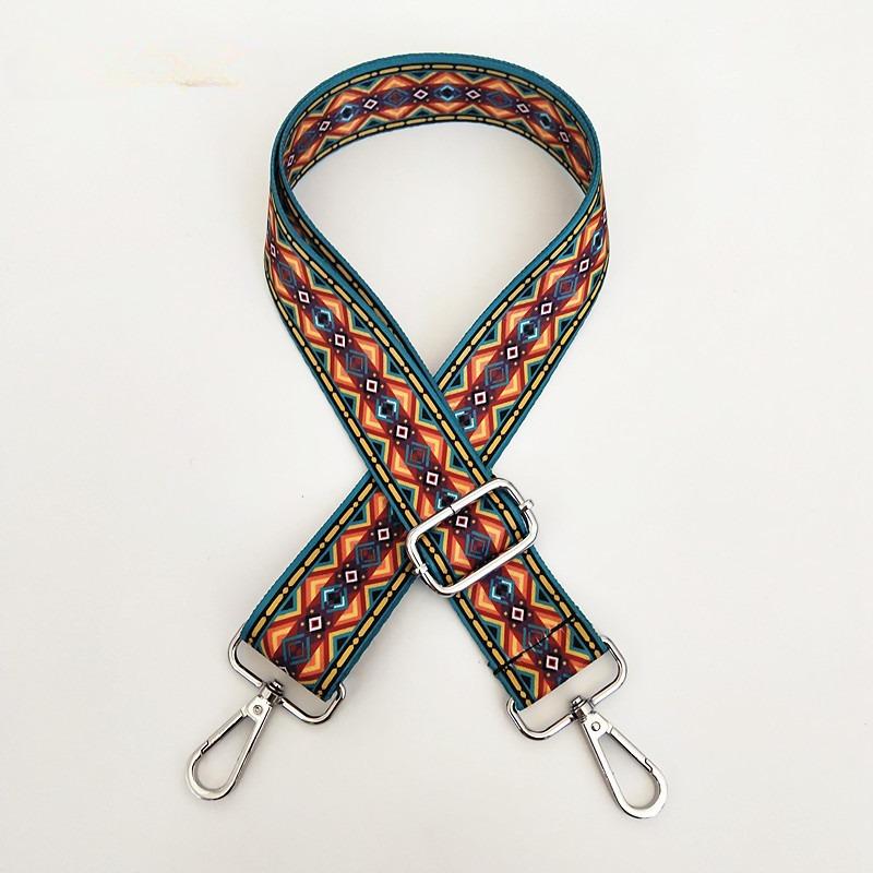 New Ethnic Style Series Women's Bag Shoulder Strap Accessories Adjustable Wide Shoulder Strap Color Bag Versatile Webbing