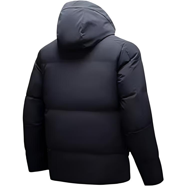 Anta Comfortable Casual Simple Warm Hooded Down Jacket Men Outerwear Basic-Black 152517915S-6