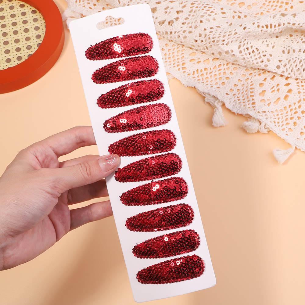 10Pcs/Set Korean Party Sequins BB Clips Hair Clips for Kids Handmade Hairpins Barrettes Headwear Girls Baby Hair Accessories