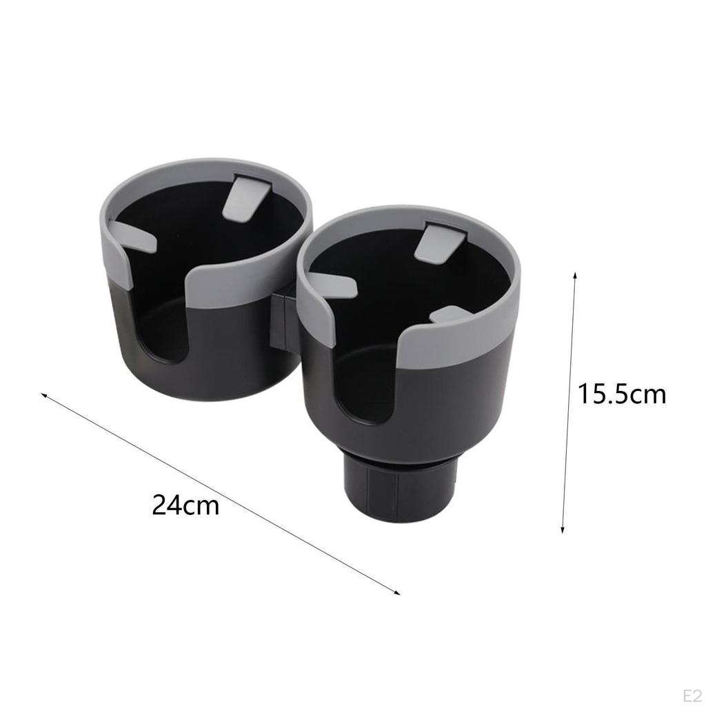 Automotive Cup Holder Extender Car Drink Double Interior Organizer Expandable