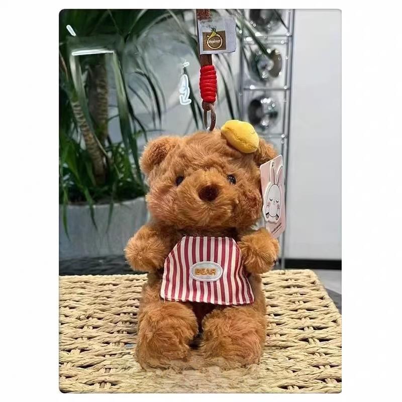 Plush Bear Keychain With Scented Pp Cotton For Gift Decor And Collectors