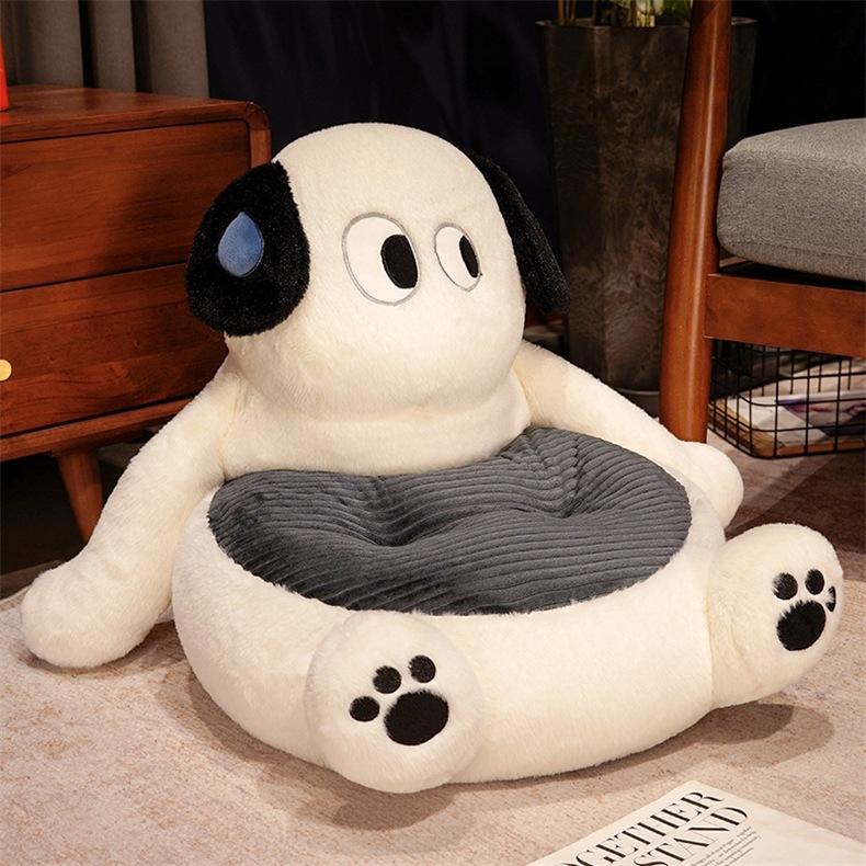 Cartoon Cat Plush Futon Thickening Seat Cushion Waist Against One Tatami Bedroom Floor Soft Mat Non-slip Chair Cushion