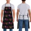 Floral Femme Flowers. Lesbian Pride Apron Chef Cuisine Tablier Sleeveless Bib Kitchen Cleaning Pinafore for Women Men Gardening