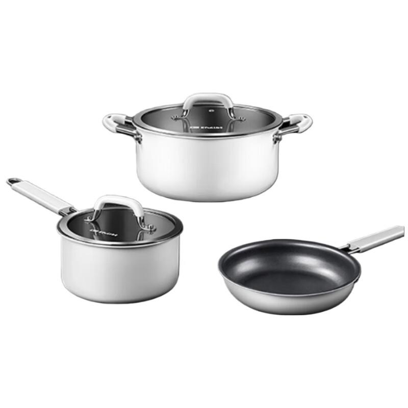 Yi Fu Le 0-Coated Ceramic Steel Cookware Set