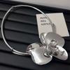 Oversize 3D Flowers Necklaces Zinc Zinc Alloy Exaggerated Choker Fashion Large Metal Flower Necklace  Women