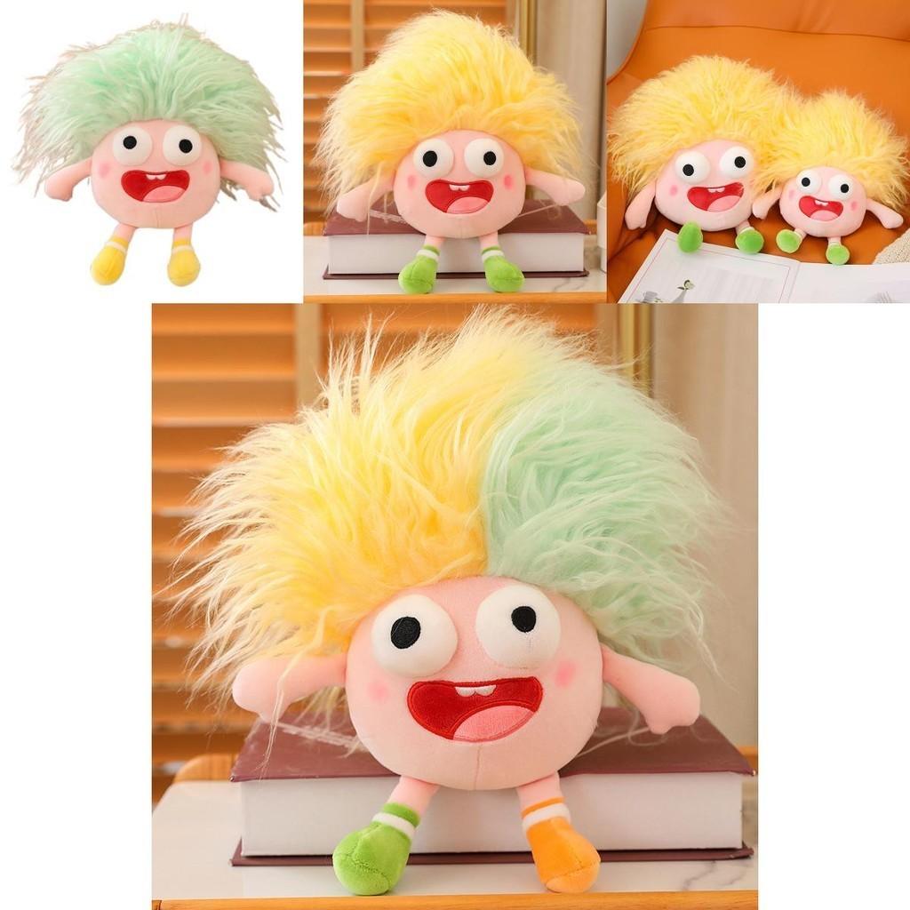 Funny Plush Toy With Big Eyes And Fluffy Hair Perfect For Diy Ugly Dolls In Stock