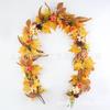 Harvest Wreath With Pumpkins Berries Vine Circle Halloween Thanksgiving Door Decor