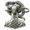Thor's Hammer Necklace Valknut Compass Aries 126