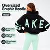 Women Long Sleeve Letter Print Hoodie Casual Pullover Sweatshirt Loose Fit Daily Top