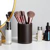 Portapenne Rotondo in Pelle da Ufficio Organizer da Scrivania Contenitore per Pennelli da Trucco Creativo Elegante Fornitura per Ufficio