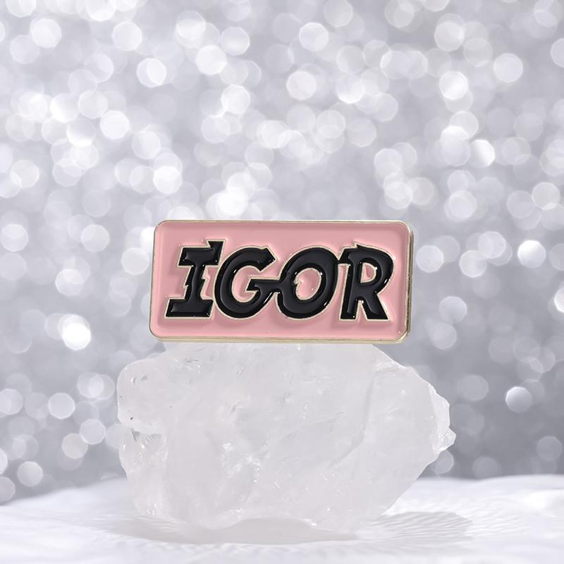 VOTE IGOR Enamel Pins Custom Rock Band Brooches Lapel Badges Creative Music Jewelry Gift for Kids Friends