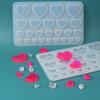 Silicone Mold Love Heart Shaped Pendants Epoxy Resin Molds for DIY Epoxy Resin Crafting Mould Jewelry Making Crafts