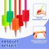 5PCS TPR Pen Grip Practise Pen Aid Writing Gripper Posture Correction Device for Kid Hand Writing Pencil Pen Holder Squeeze Toy