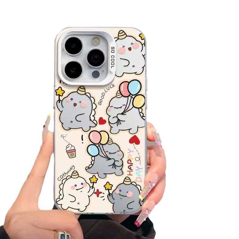 Cute Play Little Dragon is suitable for iPhone16 mobile phone case 14Pro niche x Apple 12 cartoon 11 cute xr