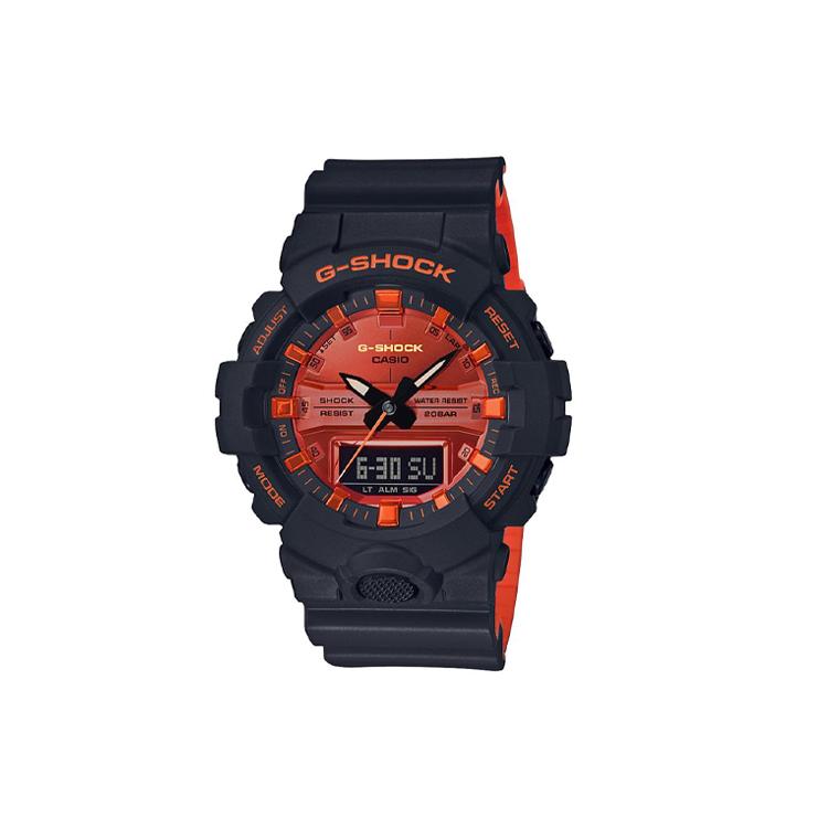 CASIO Men G-SHOCK 46.8mm Orange Watch GA-800BR-1APRDC Orange Watch Dial