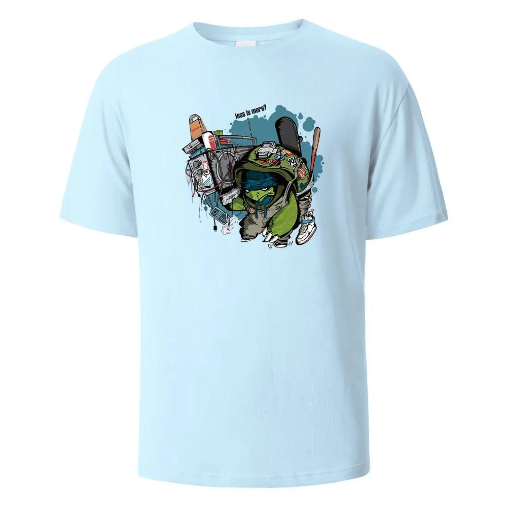Print T-Shirt Summer Tees For Men Women 100% Cotton O-neck Oversize Casual Short Sleeved Tops
