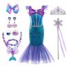 KOCEKID Luxury Mermaid Dress Disney Princess Halloween Kids Stage Christmas Gift Ariel-style Dress, Kids' Set, Ariel-style Cosplay, Kids' Dress,