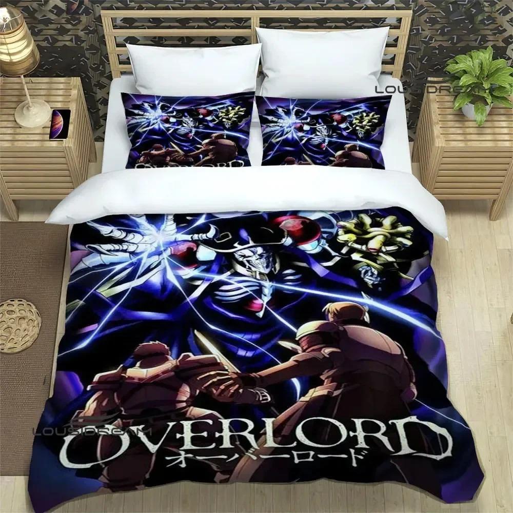 Overlord Cartoon Printed Bedding Sets Exquisite Bed Supplies Set Duvet Cover Bed Comforter Set Bedding Set Luxury Birthday Gift