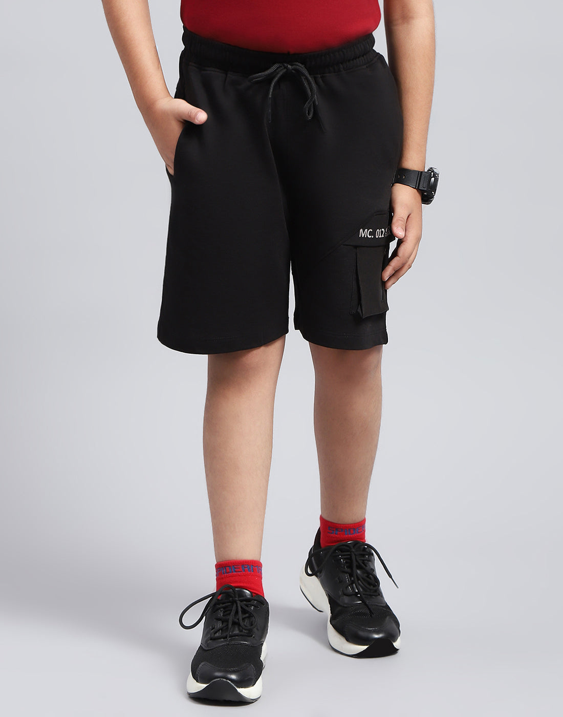 Monte Carlo Boy Bermuda Black 7-8 Years чёрный