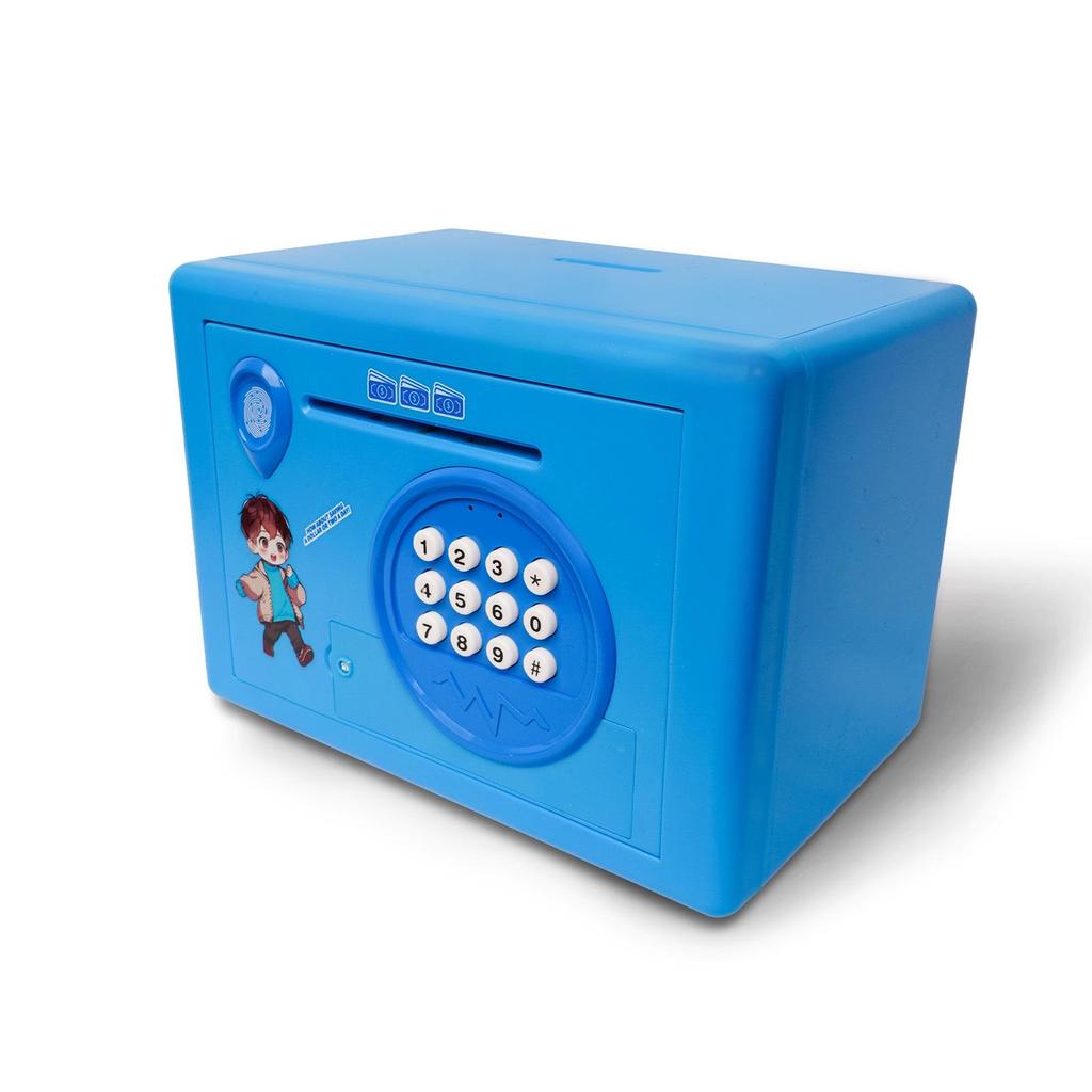 Cofrinho Transfronteiriço para Crianças: Mini Cofre de Moedas com Impressão Digital e Senha Recursos Antifurto para Educação Infantil