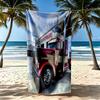 Kw Heavy Trucks Beach Towel Super Soft Microfiber Quickdry Fabric Comfortable Lightweight Perfect For Traveling Yoga Camping And Swimming