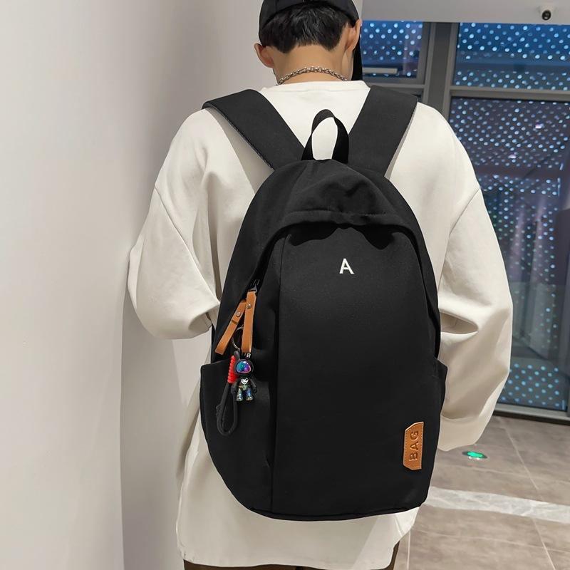 

Backpack Men s Large Capacity Junior High School High School College Student School Bag Casual Versatile New Travel Backpack Women чорний