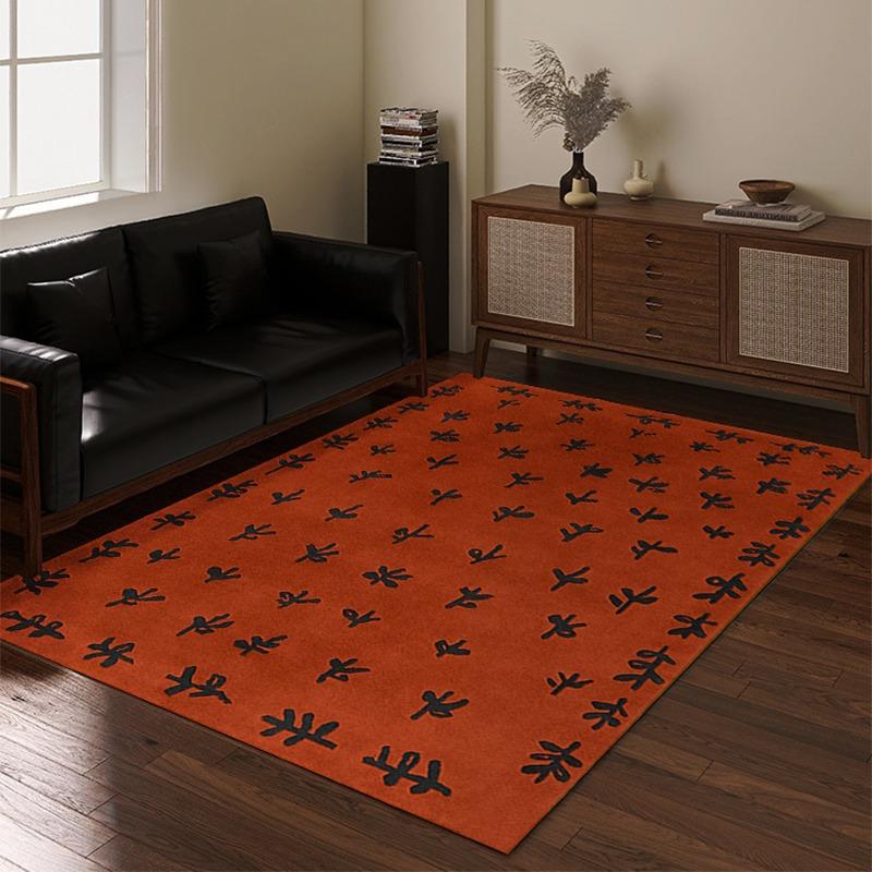 Living Room Carpet Bedroom Bedside Sofa Floor Mat High Density Loop Pile Mat Big Area Carpets Tiger Stripes Style Home Decor Rug