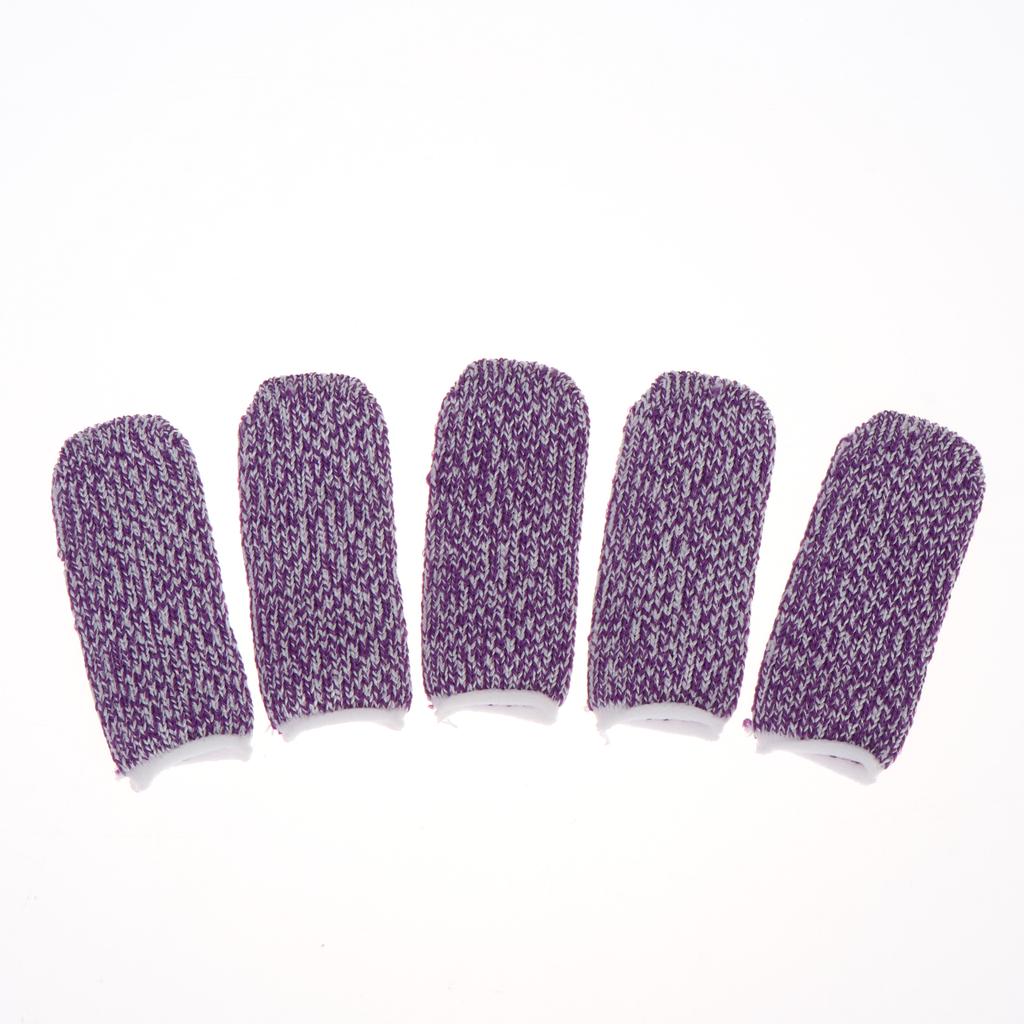 5Pcs Cut Resistant Finger Cots Finger Sleeve Protectors Reusable Finger Covers Flexible Fingertip Cots For Sewing Supplies