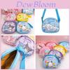 Bolsa de Ombro Adorável Sanrio Para Meninas Design de Kitty Kuromi Cinnamon Dog E Melody