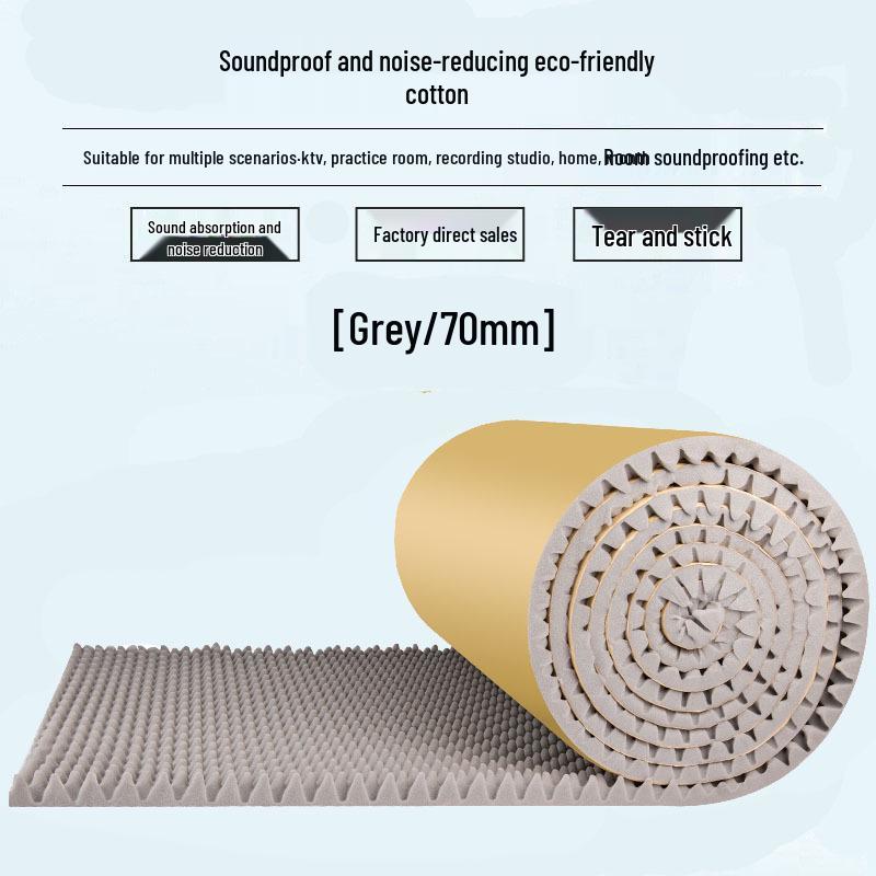 Self-Adhesive Soundproof Wave Panel for Home and Studio